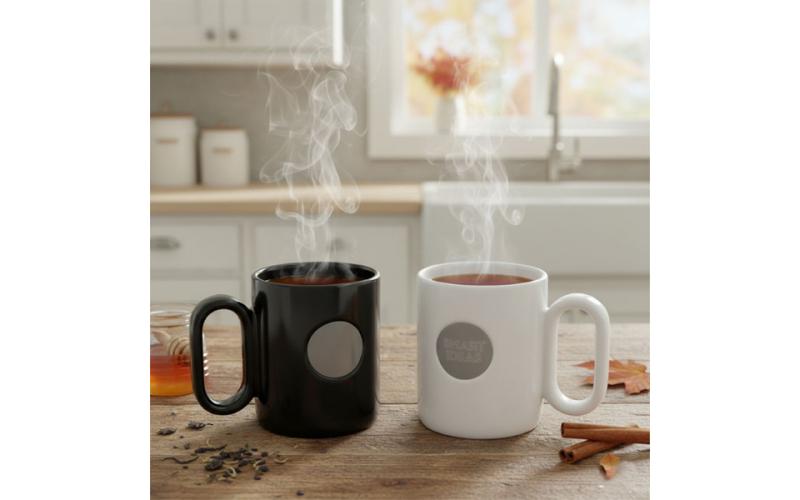 Kubek ceramiczny Pery 480 ml, biały