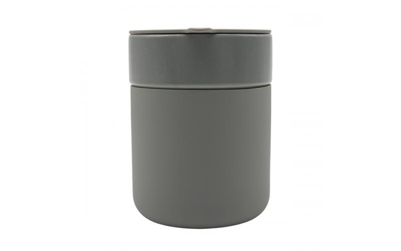 Kubek ceramiczny Caldo 370 ml, szary