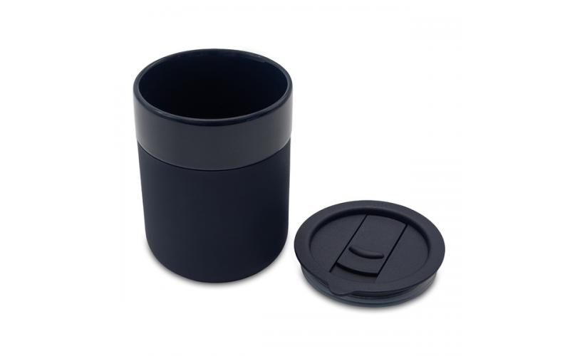 Kubek ceramiczny Caldo 370 ml, granatowy