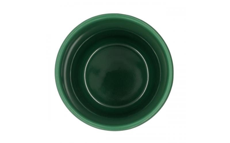 Kubek ceramiczny Caldo 370 ml, ciemny zielony