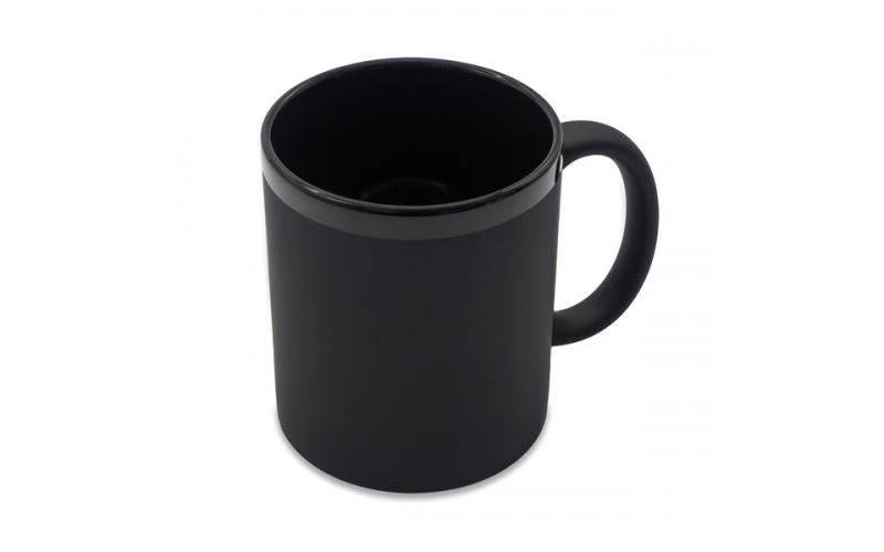 Kubek ceramiczny Velluto 350 ml, czarny