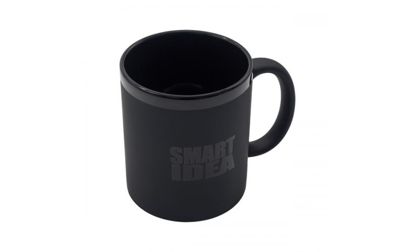 Kubek ceramiczny Velluto 350 ml, czarny