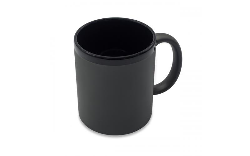 Kubek ceramiczny Velluto 350 ml, szary