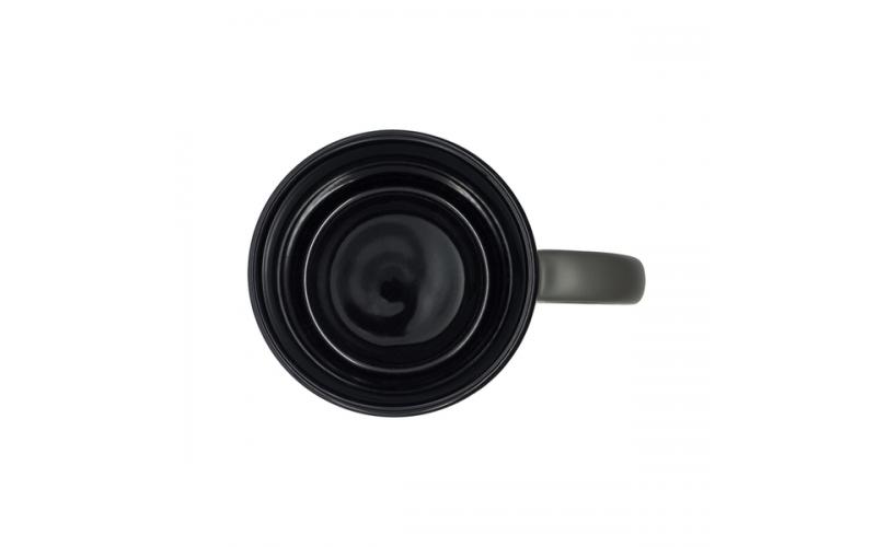 Kubek ceramiczny Velluto 350 ml, szary