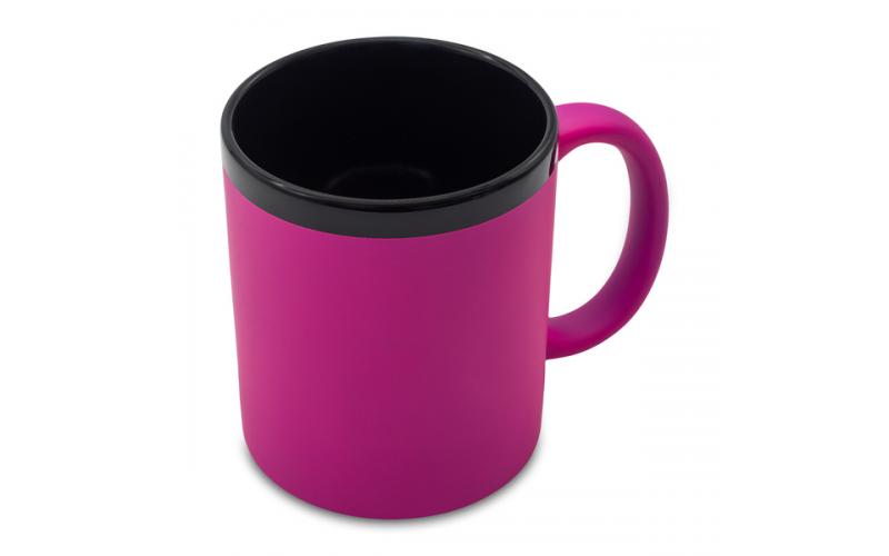 Kubek ceramiczny Velluto 350 ml, magenta