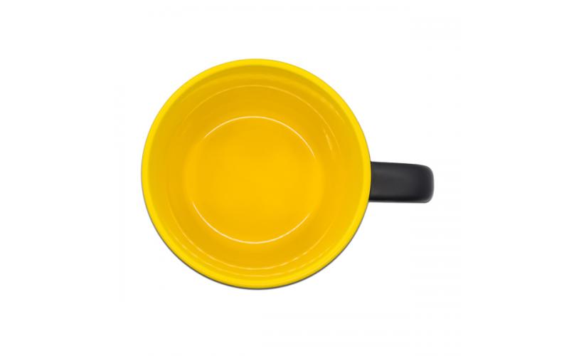 Kubek ceramiczny Esla 345 ml, żółty