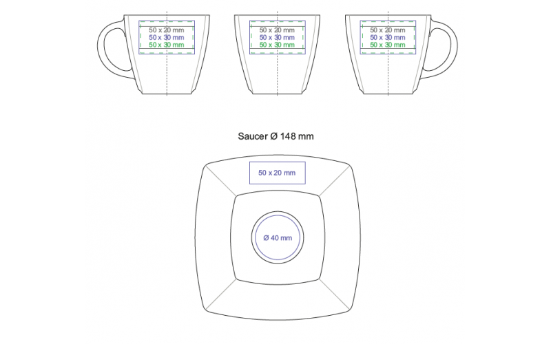 Manhattan Set 200ml biały