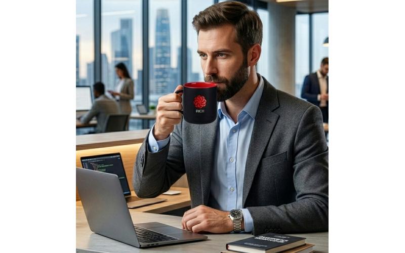 Modern Supreme 390ml czarny/czerwony